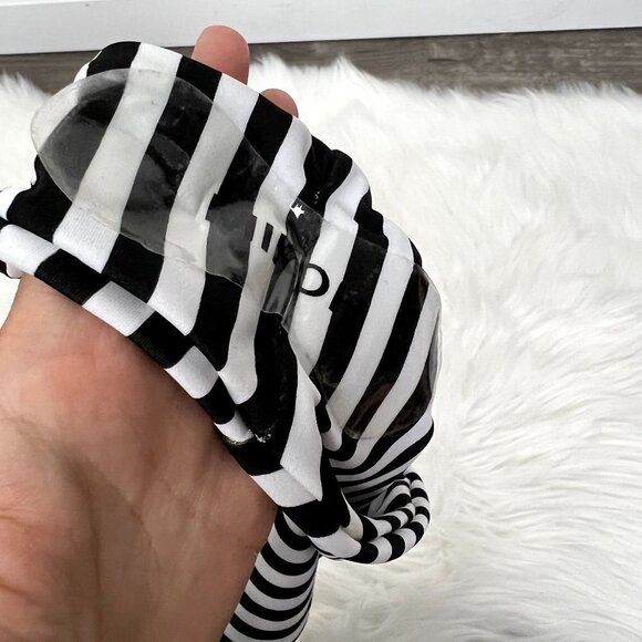Mikoh Black White Stripe Zuma Bikini Swim Bottom Womens Large - Picture 3 of 6